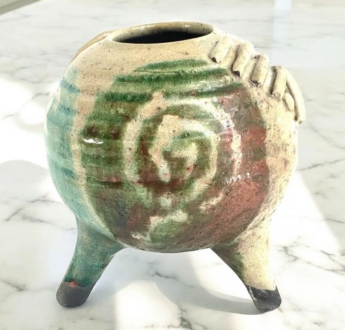 Vaso treppiede ceramica studio