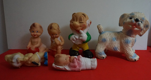 Lotto giocattoli gomma ledra - giocattoli,
