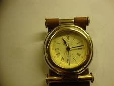 Dalvey of  Scotland Travel alarm  Clock with Leather Case And Box