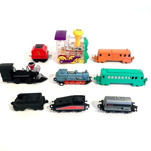 Toy trains lot cast iron - toy,