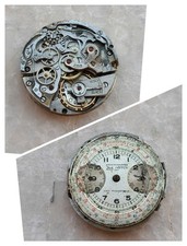 40s ZAIS WATCH CHRONOGRAPH CAL VALJOUX 22 VINTAGE WATCH MOVEMENT UHREN FOR PARTS
