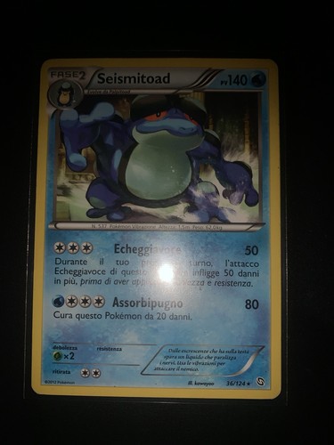 Carta pokemon seismitoad - carta,