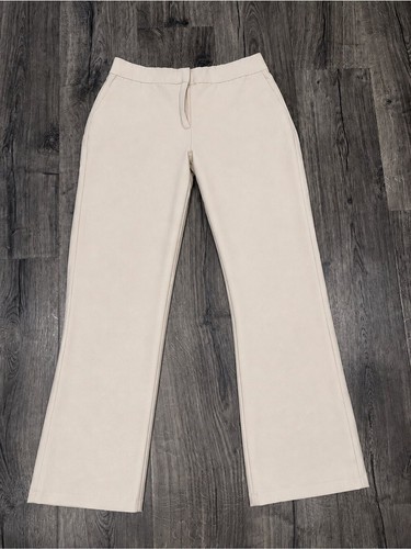 Zara light cream trousers with - cream,