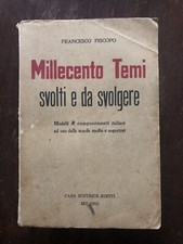 Libro Millecento Temi Svolti E Da Svolgere