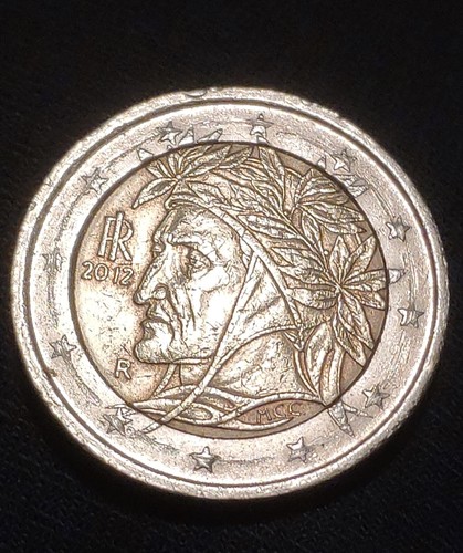 Moneta dante - 2€,