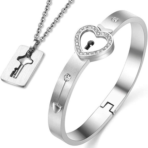 Chiave del cuore bracciale - del,