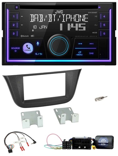Jvc volante usb 2din dab - jvc,