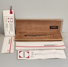 AURORA Thesi PENNA SFERA Oro Lacca Design Zanuso VINTAGE BALLPOINT PEN BOX Italy