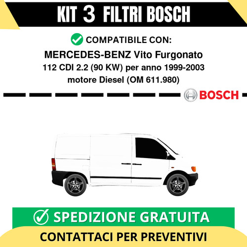 Kit bosch filtri tagliando - bosch,