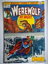 Werewolf by Night 9 Fine+ 1973.Cent copy.First Printing.Marvel comics