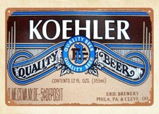Koehler Quality Beer metal tin