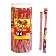 Fini Shooter Bastoncini di Caramelle Frizzanti Gusto Fragola 50 pezzi