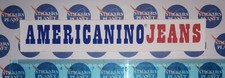 ADESIVO STICKER VINTAGE AUTOCOLLANT AUFKLEBER AMERICANINO JEANS ANNI'80 