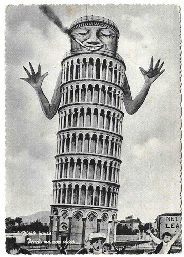 Cartolina pisa 1951 - cartolina,