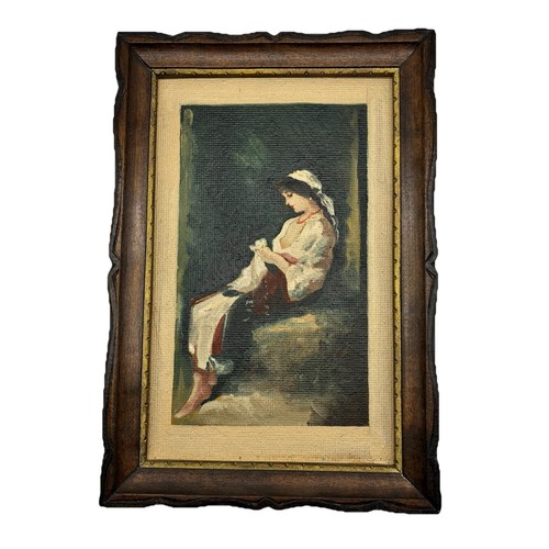 Quadro olio vintage dipinto - , a