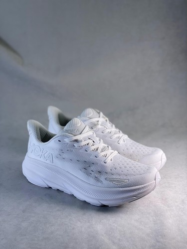 White hoka one clifton - white,