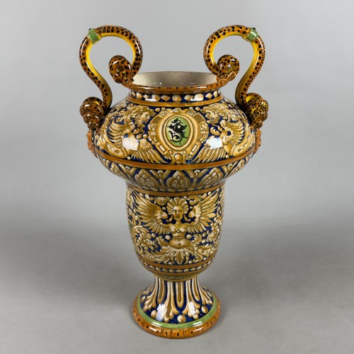 Vaso anfora maiolica gualdo - vaso,
