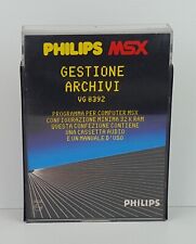 GESTIONE ARCHIVI - MSX PHILIPS - VG 8392 - 32 K RAM - VINTAGE - NUOVO