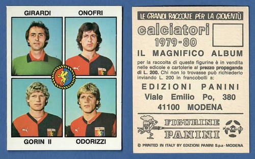Figurina calciatori panini - calciatori,