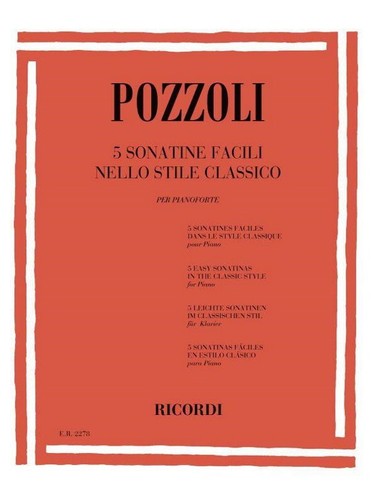 Pozzoli sonatine facili - pozzoli, 5
