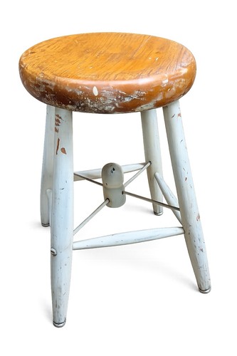 Raro sgabello legno - sgabello,