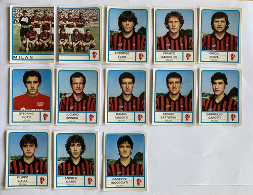 Lotto milan 1983 figurine - lotto,