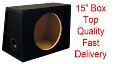 Cassa Subwoofer Per Auto Sigillata Nera In Moquette 15" Pollici 38Cm