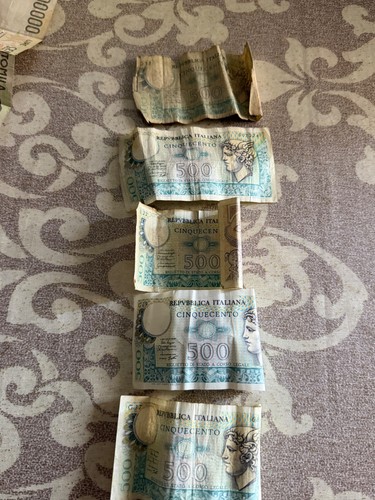 Lotto lire banconote - lotto, 1000