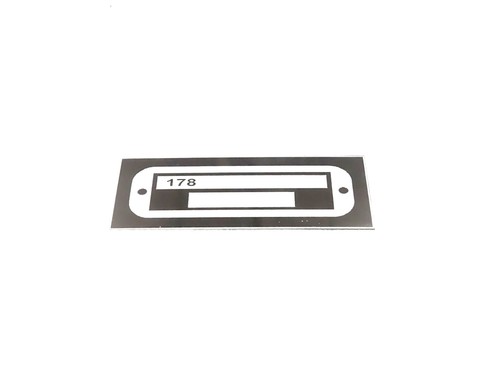 Targa dati compatibile - targa, con