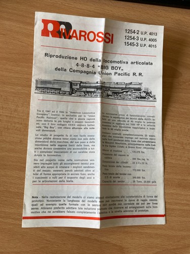 Rivarossi 1254 8 - 1254, 4-8-8-4