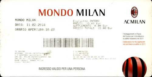 Biglietto stadio mondo - biglietto,