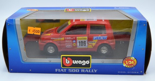 Die cast fiat 500 rally - cast,