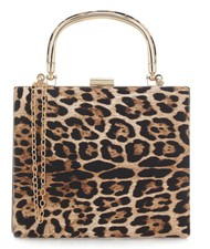 EXE' S67009669812 CLUTCH BORSETTA POCHETTE DONNA SCATTO LEOPADATO