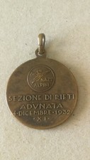 Medaglia Alpini Rieti Adunata Raduno Associazione nazionale Alpini 1932