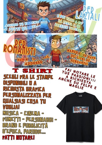 Shirt calcio roma - t-shirt,
