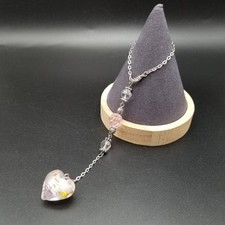 Charm cuore in vetro cinturino