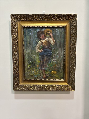 Quadro antico olio tavola - antico,