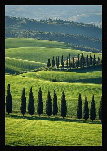 Poster moderno rolling hills - moderno,