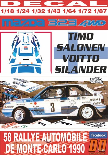 Decal mazda 323 - 4wd, t.salonen