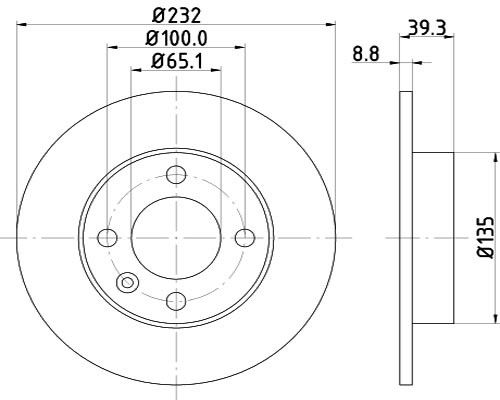 Hella pagid disco freno - hella, 2x