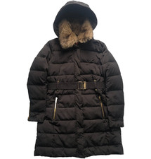 Giacca tuta mango donna grande nera imbottita puffer trapuntata pelliccia sintetica cappuccio cappotto