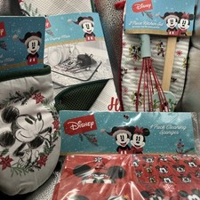 Set cucina Disney: tappetini asciugapiatti set da forno guanti spatola frusta e spugne