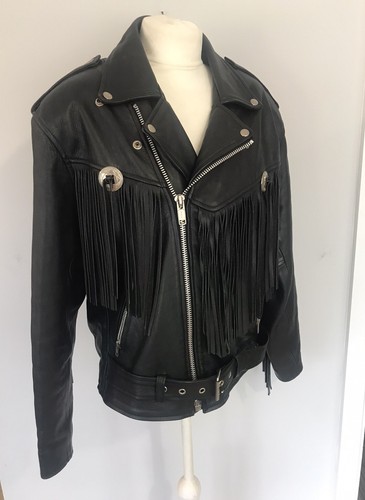 Giacca pelle nera norfolk - pelle,