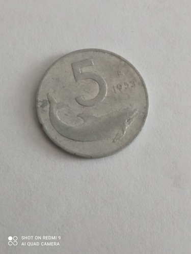 Moneta rara lire delfino - rara,