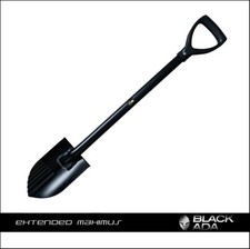 BLACK ADA PALA FERRO EXTENDED MAXIMUS NERA ATTREZZO SCAVO METAL DETECTOR 