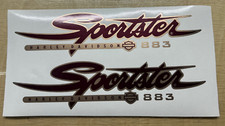 Adesivi serbatoio Harley-Davidson, Decal Moto Tank Sportster 883