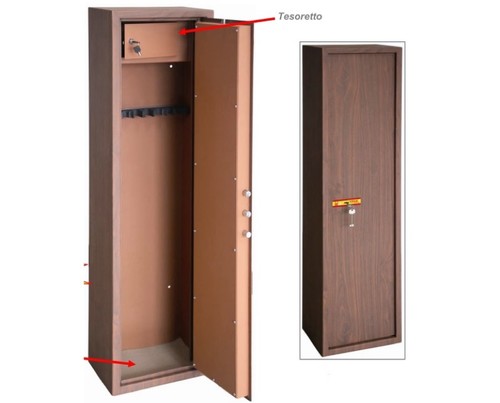 Armadio portafucili effetto - portafucili,