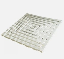 Tappeto Pedana Antiscivolo PER Doccia Esterno Interno 60X60 Bianco IN Plastica 