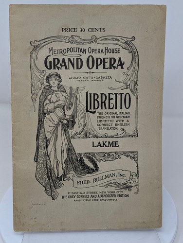 Antique program booklet - program,