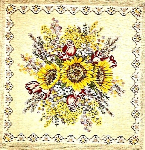 Cuscino arredo gobelin fiore